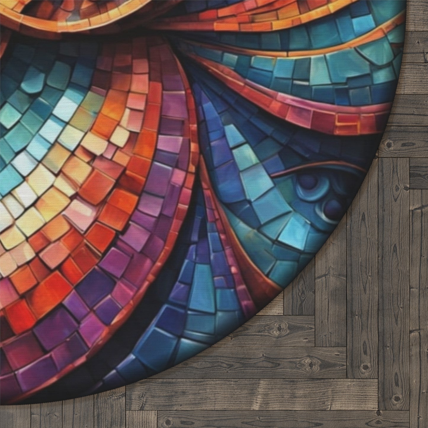 Round Rugs - Mosaic Swirl