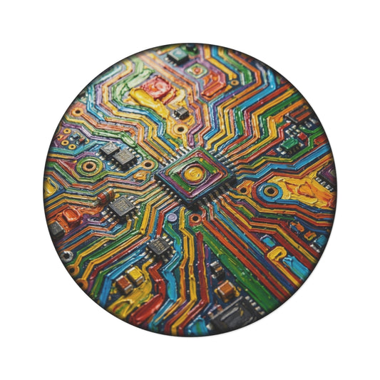 Round Rugs - Impasto Circuits