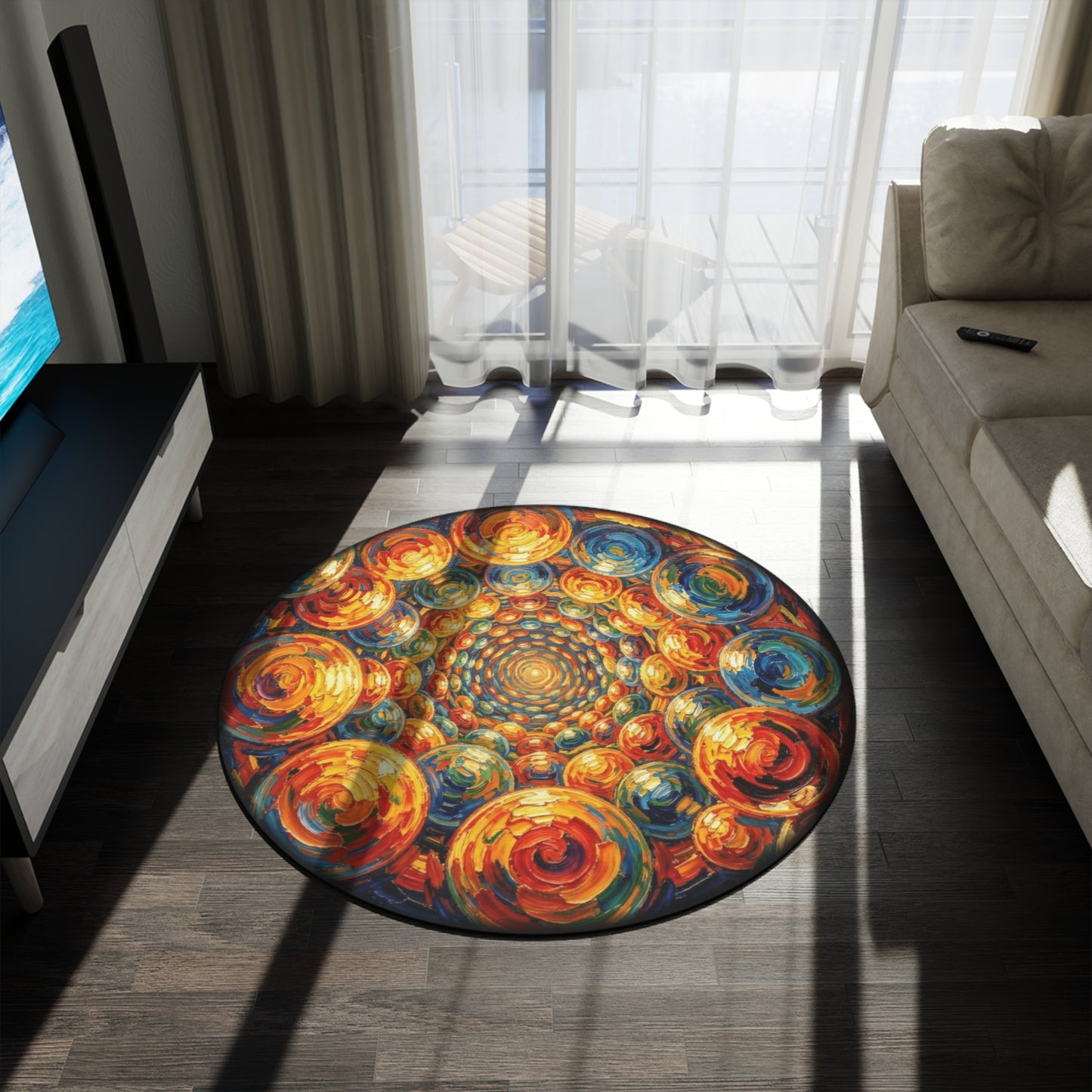 Round Rugs - Bubble Tunnel