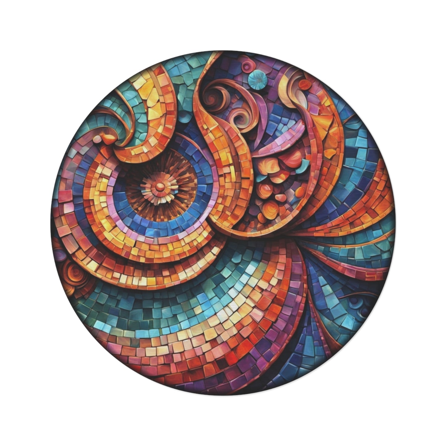Round Rugs - Mosaic Swirl
